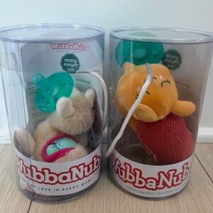 Wubbanub Mary Meyer Llama and Snail Pacifier Set